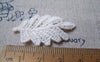 Accessories - 10 Pcs Of Beige Floral Tree Leaf Cotton Lace Doily 20x40mm A5009