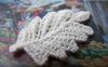 Accessories - 10 Pcs Of Beige Floral Tree Leaf Cotton Lace Doily 20x40mm A5009