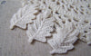 Accessories - 10 Pcs Of  Beige Floral Tree Leaf Cotton Lace Doily 20x40mm A5009