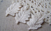 Accessories - 10 Pcs Of Beige Floral Tree Leaf Cotton Lace Doily 20x40mm A5009