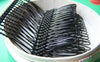 Accessories - 10 Pcs Of Black Painted Metal 20 Teeth Hair Clips 39x75mm A1957
