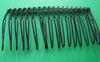 Accessories - 10 Pcs Of Black Painted Metal 20 Teeth Hair Clips 39x75mm A1957