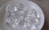 Accessories - 10 Pcs Of Clear Acrylic Bling Faceted Diamond Beads Size 20x23mm A4534