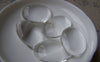 Accessories - 10 Pcs Of Crystal Glass Dome Oval Cabochon Cameo 22x30mm A3640