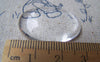 Accessories - 10 Pcs Of Crystal Glass Dome Oval Cabochon Cameo 22x30mm A3640