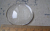 Accessories - 10 Pcs Of Crystal Glass Dome Round Cabochon Cameo 40mm A4777