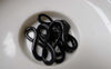 Accessories - 10 Pcs Of E-Coating Black Figure 8 Connector Charms 8x23mm A6891