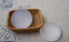 Accessories - 10 Pcs Of Frosted Glass Dome Round Cabochon Cameo 25mm A4983