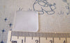Accessories - 10 Pcs Of Frosted Glass Dome Square Cabochon Cameo 20mm A5445