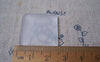 Accessories - 10 Pcs Of Frosted Glass Dome Square Cabochon Cameo 25mm A4989
