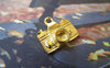Accessories - 10 Pcs Of Gold Color Pewter Camera Charms 15x15mm A2316