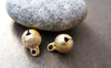 Accessories - 10 Pcs Of Gold Color Star Dust Bells Jingle Bells Charms 8mm A3865