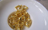 Accessories - 10 Pcs Of Gold Plated Brass Dolphin Heart Lobster Clasps 10x12mm A4589