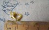 Accessories - 10 Pcs Of Gold Plated Brass Dolphin Heart Lobster Clasps 10x12mm A4589