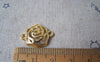 Accessories - 10 Pcs Of Gold Plated Filigree Flower Connector Charms 16x21mm A3571