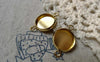 Accessories - 10 Pcs Of Gold Tone Brass Base Settings Connnector Match 12mm Cabochon A6021