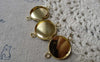Accessories - 10 Pcs Of Gold Tone Brass Base Settings Connnector Match 16mm Cabochon A6826
