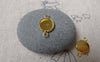 Accessories - 10 Pcs Of Gold Tone Brass Base Settings Connnector Match 8mm Cabochon A6829