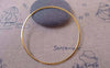 Accessories - 10 Pcs Of Gold Tone Brass Seamless Rings 50mm 17gauge A7373
