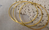 Accessories - 10 Pcs Of Gold Tone Brass Seamless Rings 50mm 17gauge A7373