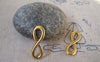 Accessories - 10 Pcs Of Gold Tone Figure 8 Connector Charms 8x23mm A5411