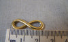 Accessories - 10 Pcs Of Gold Tone Figure 8 Connector Charms 8x23mm A5411