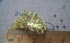 Accessories - 10 Pcs Of Gold Tone Filigree Flower Brass Bead Caps 24x27mm A3956
