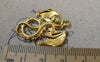 Accessories - 10 Pcs Of Gold Tone Flying Dragon Charms Pendant 27x34mm A6314