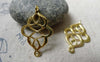 Accessories - 10 Pcs Of Gold Tone Lovely Chinese Knot Connector Charms 18x27mm A5959