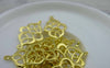Accessories - 10 Pcs Of Gold Tone Lovely Chinese Knot Connector Charms 18x27mm A5959