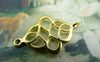 Accessories - 10 Pcs Of Gold Tone Lovely Chinese Knot Connector Charms 18x27mm A5959