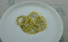 Accessories - 10 Pcs Of Gold Tone Lovely Twisted Coiled Ring Connectors 20x20mm A5920
