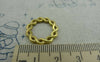Accessories - 10 Pcs Of Gold Tone Lovely Twisted Coiled Ring Connectors 20x20mm A5920
