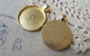 Accessories - 10 Pcs Of Gold Tone Round Cameo Cabochon Base Settings Match 25mm Cameo A7310
