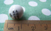 Accessories - 10 Pcs Of Hand Painted Chinese Characters Flower Round Ceramic Beads 12mm A1897