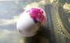 Accessories - 10 Pcs Of Hand Painted Flower Oval Chinese Ceramic Beads 13x18mm A1857