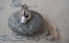 Accessories - 10 Pcs Of Lovely Silvery Gray Nickel Tone Brass Ear Clips Match 15mm Cameo A4498