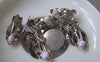 Accessories - 10 Pcs Of Lovely Silvery Gray Nickel Tone Brass Ear Clips Match 15mm Cameo A4498
