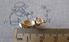 Accessories - 10 Pcs Of Matte Gold Tone Brass Hige Heel Shoes Charms Pendants 7x20mm A7220