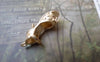 Accessories - 10 Pcs Of Matte Gold Tone Brass Hige Heel Shoes Charms Pendants 7x20mm A7220