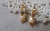 Accessories - 10 Pcs Of Matte Gold Tone Brass Hige Heel Shoes Charms Pendants 7x20mm A7220