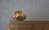 Accessories - 10 Pcs Of Non Tarnish 16K Gold Color Brass 3D Filigree Heart Charms 11x13mm A2261