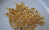 Accessories - 10 Pcs Of Non Tarnish 16K Gold Color Brass Bow Tie Knot Charms 12x14mm A2266