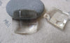 Accessories - 10 Pcs Of Plastic Dome Faceted Square Cameo Cabochon 20mm A7019