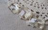 Accessories - 10 Pcs Of Plastic Dome Faceted Square Cameo Cabochon 20mm A7019