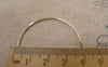 Accessories - 10 Pcs Of Platinum White Gold Tone Brass Seamless Rings 40mm 18gauge A7371