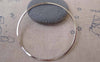 Accessories - 10 Pcs Of Platinum White Gold Tone Brass Seamless Rings 50mm 17gauge A7370