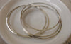 Accessories - 10 Pcs Of Platinum White Gold Tone Brass Seamless Rings 50mm 17gauge A7370