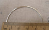 Accessories - 10 Pcs Of Platinum White Gold Tone Brass Seamless Rings 50mm 17gauge A7370