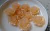 Accessories - 10 Pcs Of Resin Bright Pink Round Flower Cameo 21mm A5481